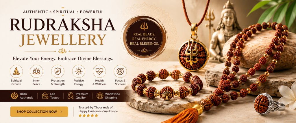 Rudraksha jewellery