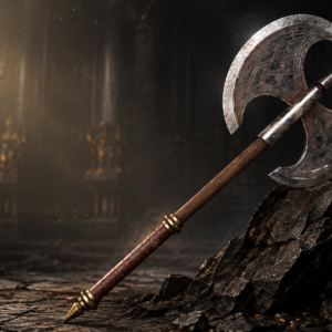 Ornate Double-Bladed Battle Axe
